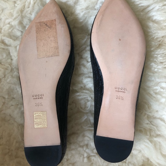 Gucci Microguccissima Leather Agatha Ballet Flats - Picture 6 of 7